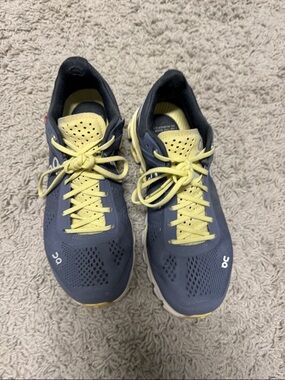 On Running Black and Yellow Women's Running Shoes